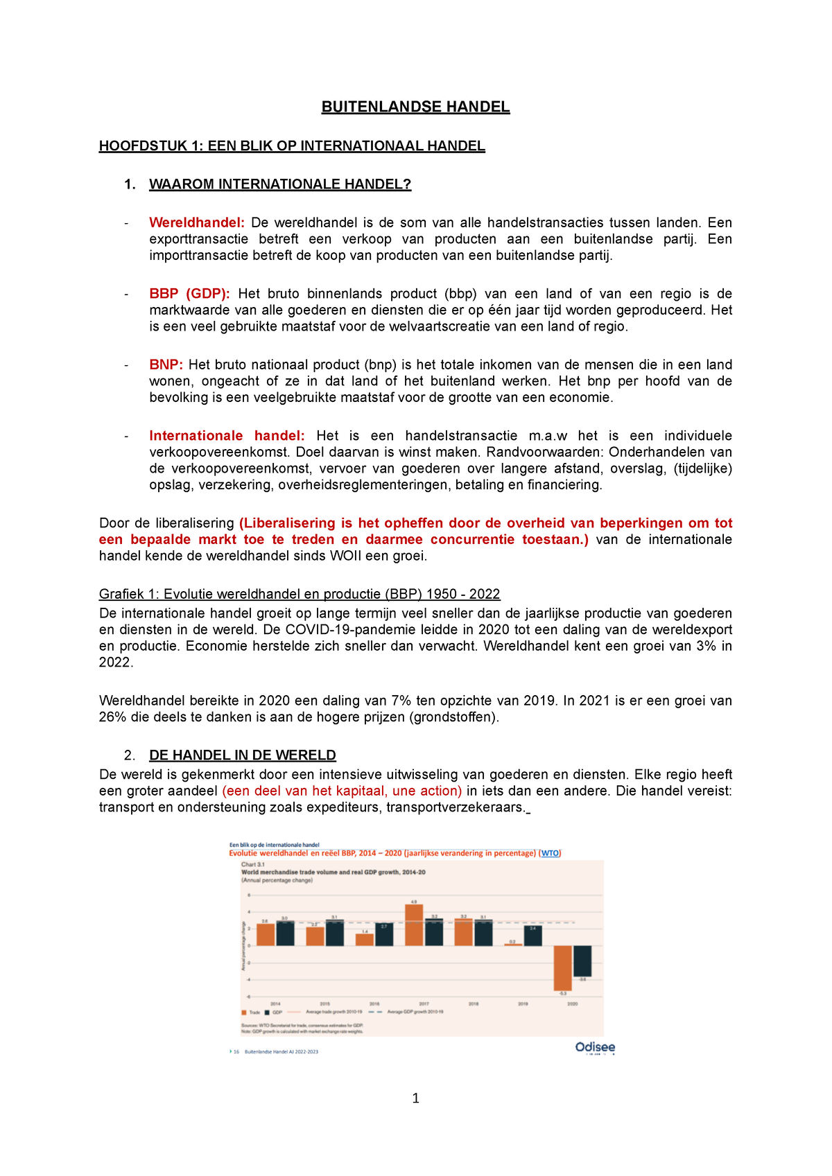 Buitenlandse Handel - Smv - BUITENLANDSE HANDEL HOOFDSTUK 1: EEN BLIK ...