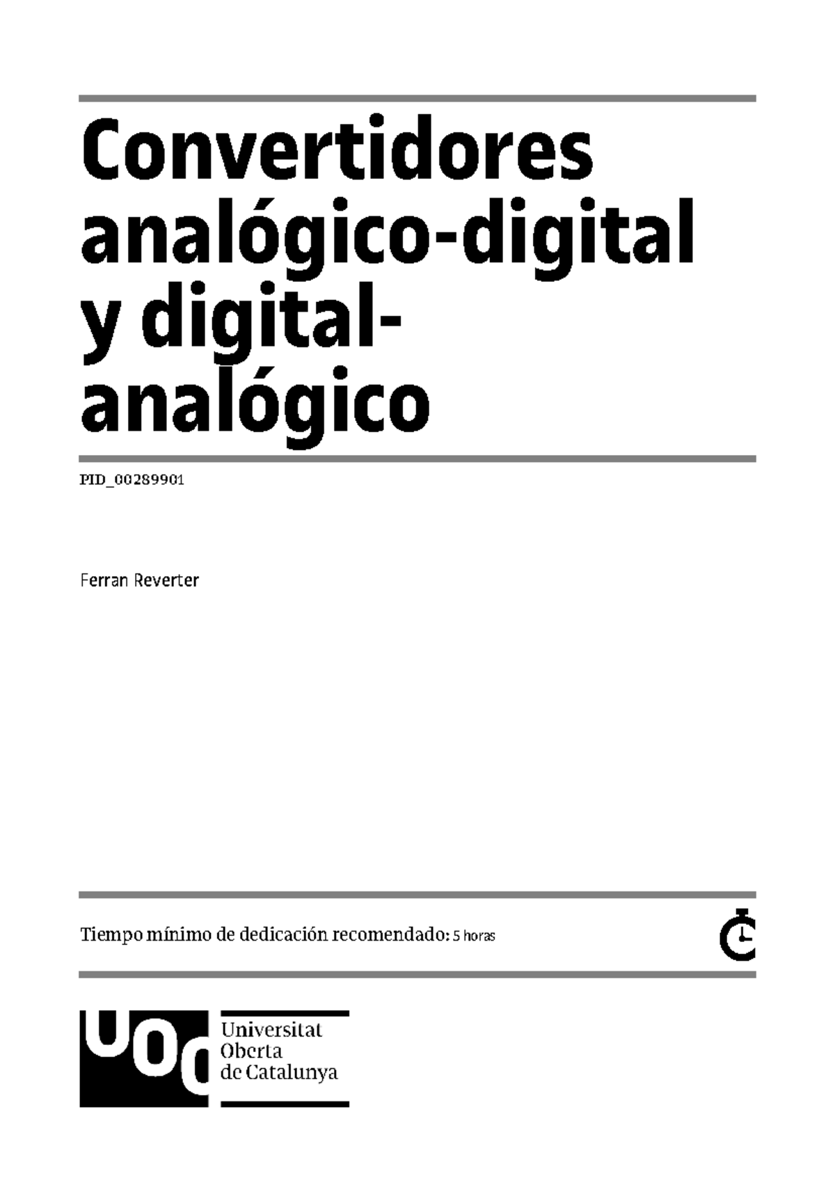 Modulo 4 Convertidores AD - Convertidores Analógico-digital Y Digital ...