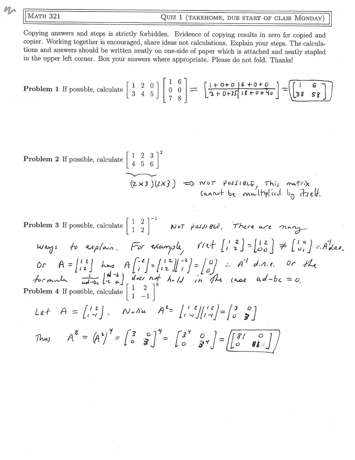 linear algebra nptel assignment answers