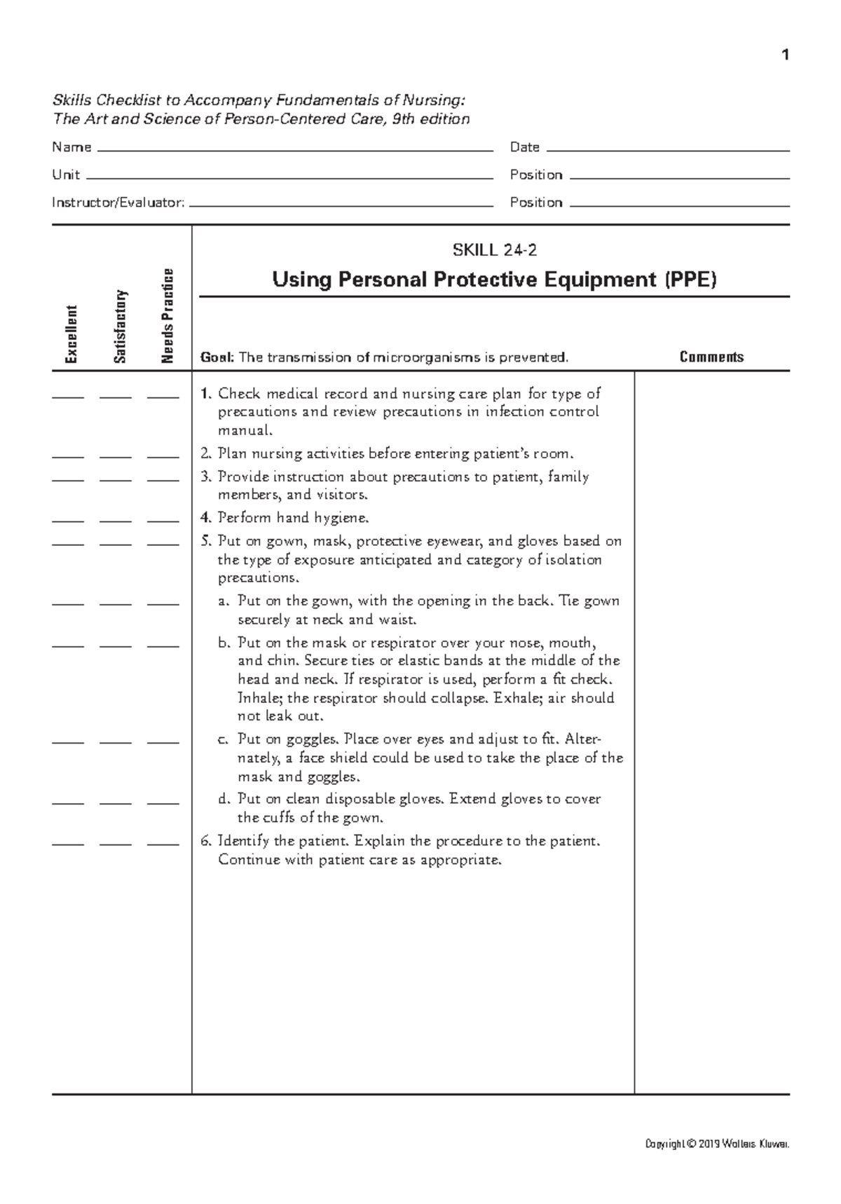 Week 1 PPE - Nursing skills checklist - Deprecated API usage: The SVG ...