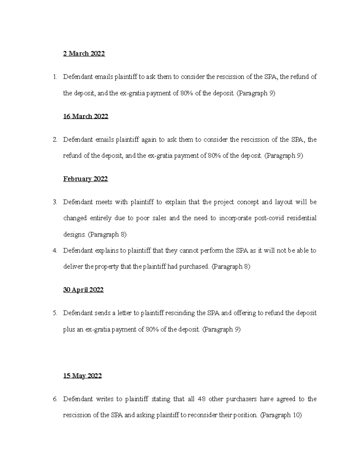 Picture Idea: Statement Of Agreed Facts Advo 2 March 2022 Defendant Emails
