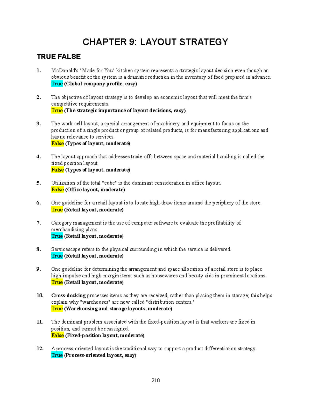 Hr8 ch09 tif final - Practice questions with answers Chapter 9 - SCM ...