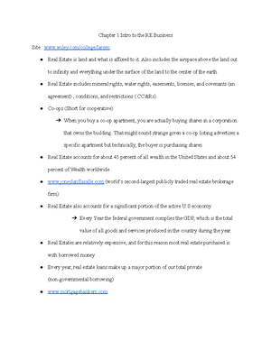 Chapter 4 Forms Of Real Estate Ownership Notes - The Person ...