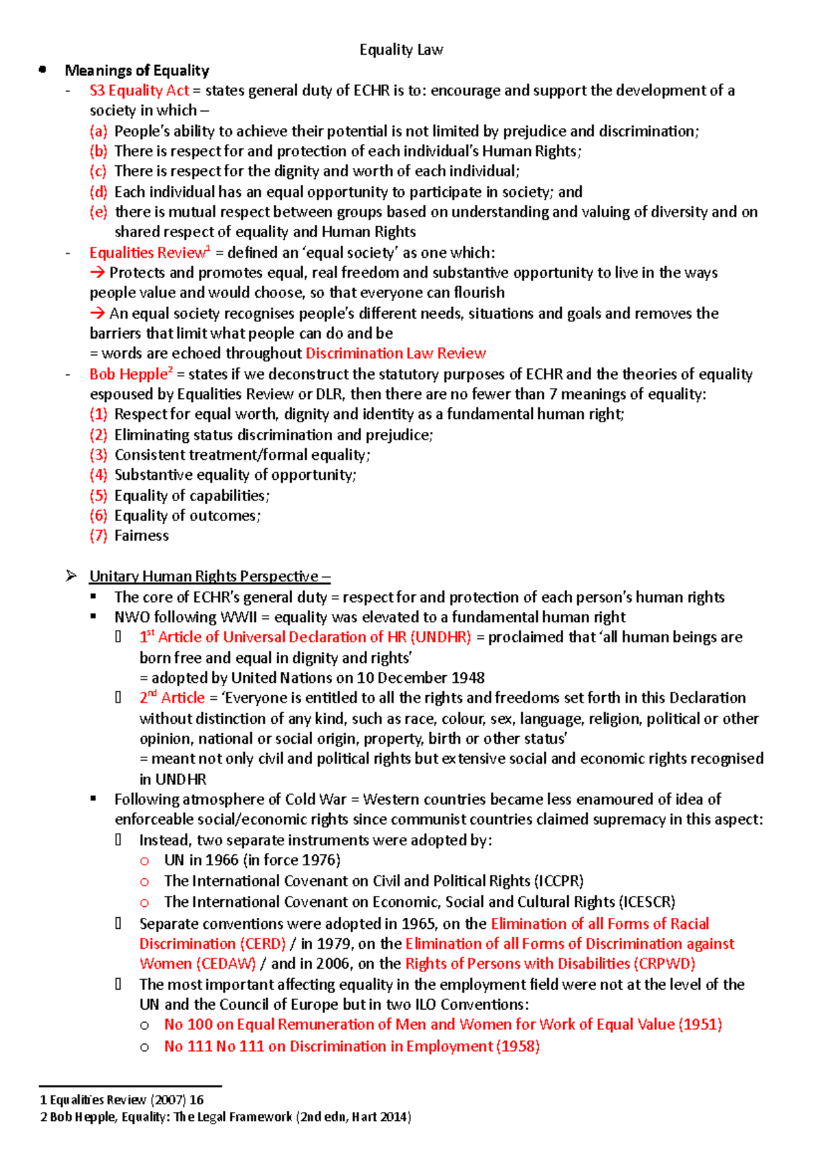 Equality Law - Equality Law Meanings of Equality S3 Equality Act ...