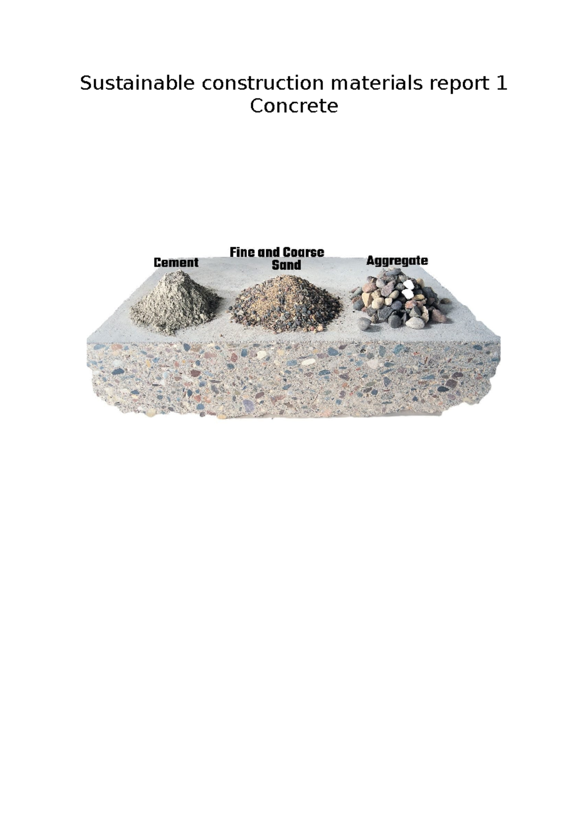 Sustainable construction materials report 1 Concrete - Sustainable ...