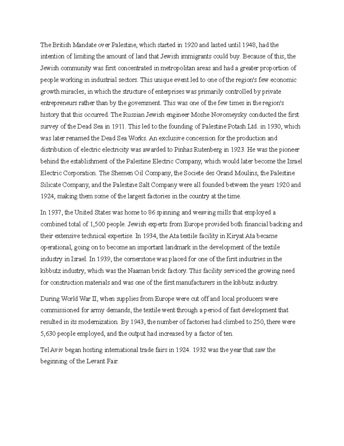 The British Mandate over Palestine - Because of this, the Jewish