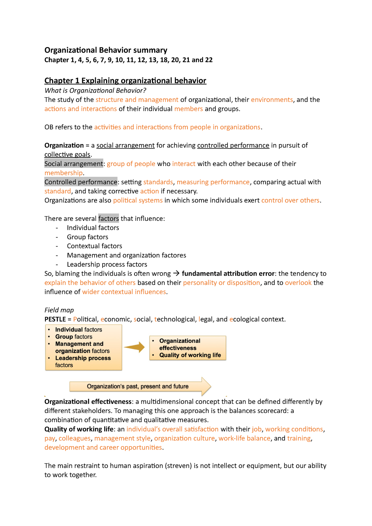 ob-summary-organizational-behavior-studeersnel