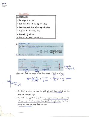 1 - in class lectures - MATH 110 - Studocu