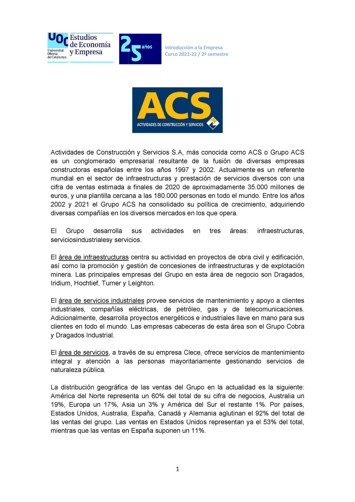 PDF Con Información Sobre GRUPO ACS - Actividades De Construcción Y ...