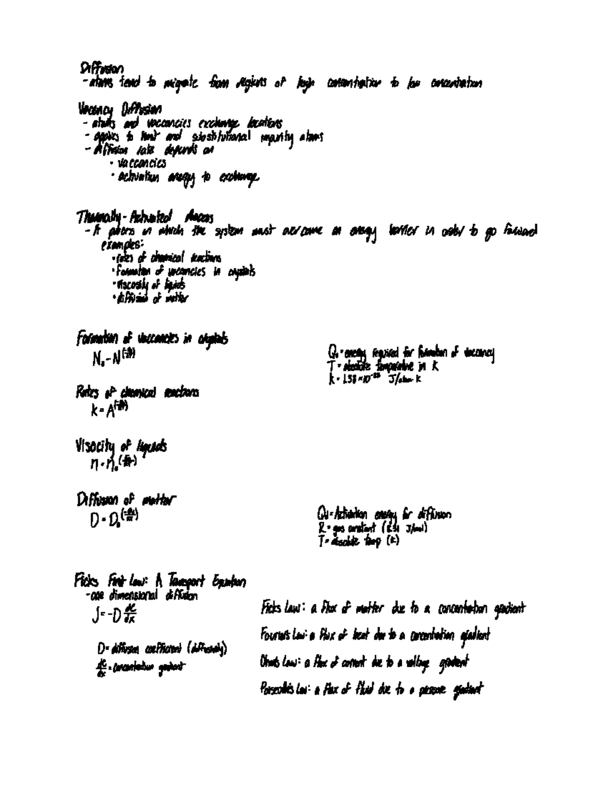 Engr 145 Defects and Imperfections in Solids Lecture Notes - Diatomite ...