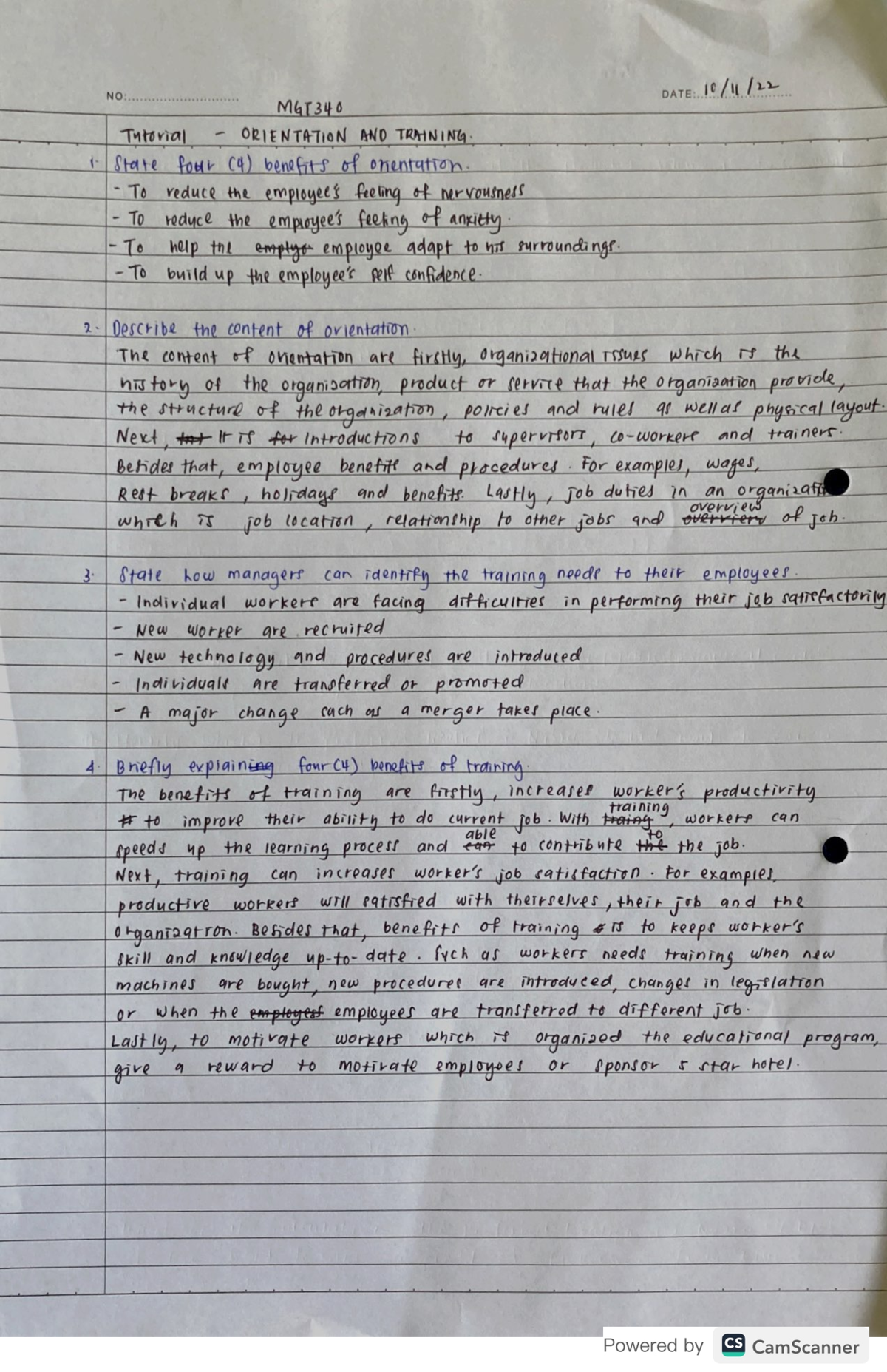 MGT340 TUTO (AIDA Nabila) - Business management - Studocu