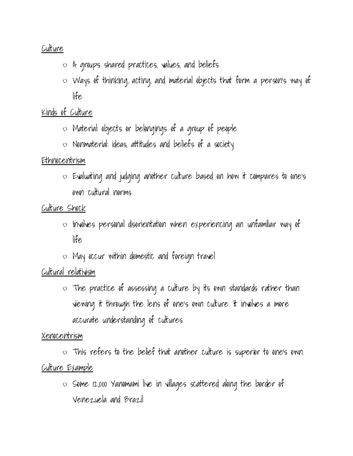 Long - Chapter 3 - Culture A groups shared practices, values, and ...