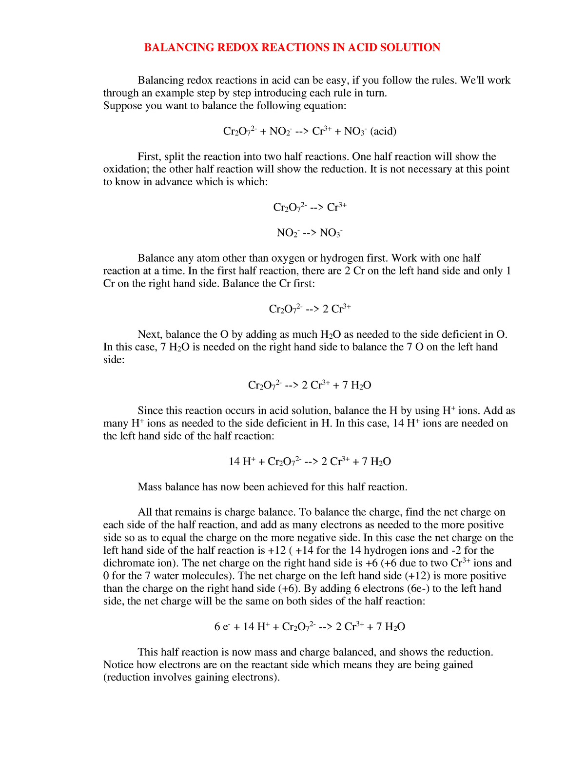 balancing-redox-reactions-in-acid-solution-balancing-redox-reactions