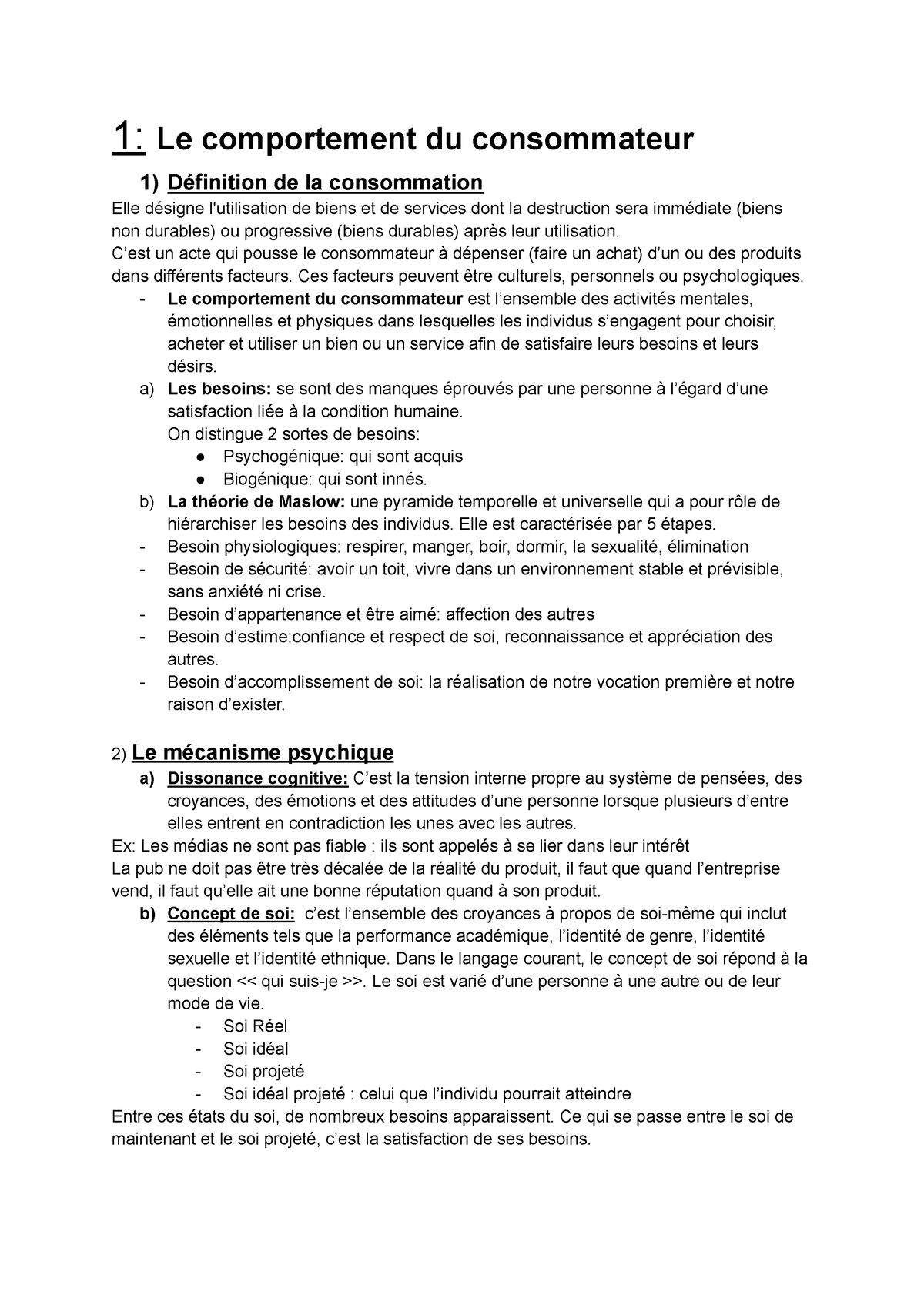 Comportement DU Consommateur - 1: Le Comportement Du Consommateur 1 ...