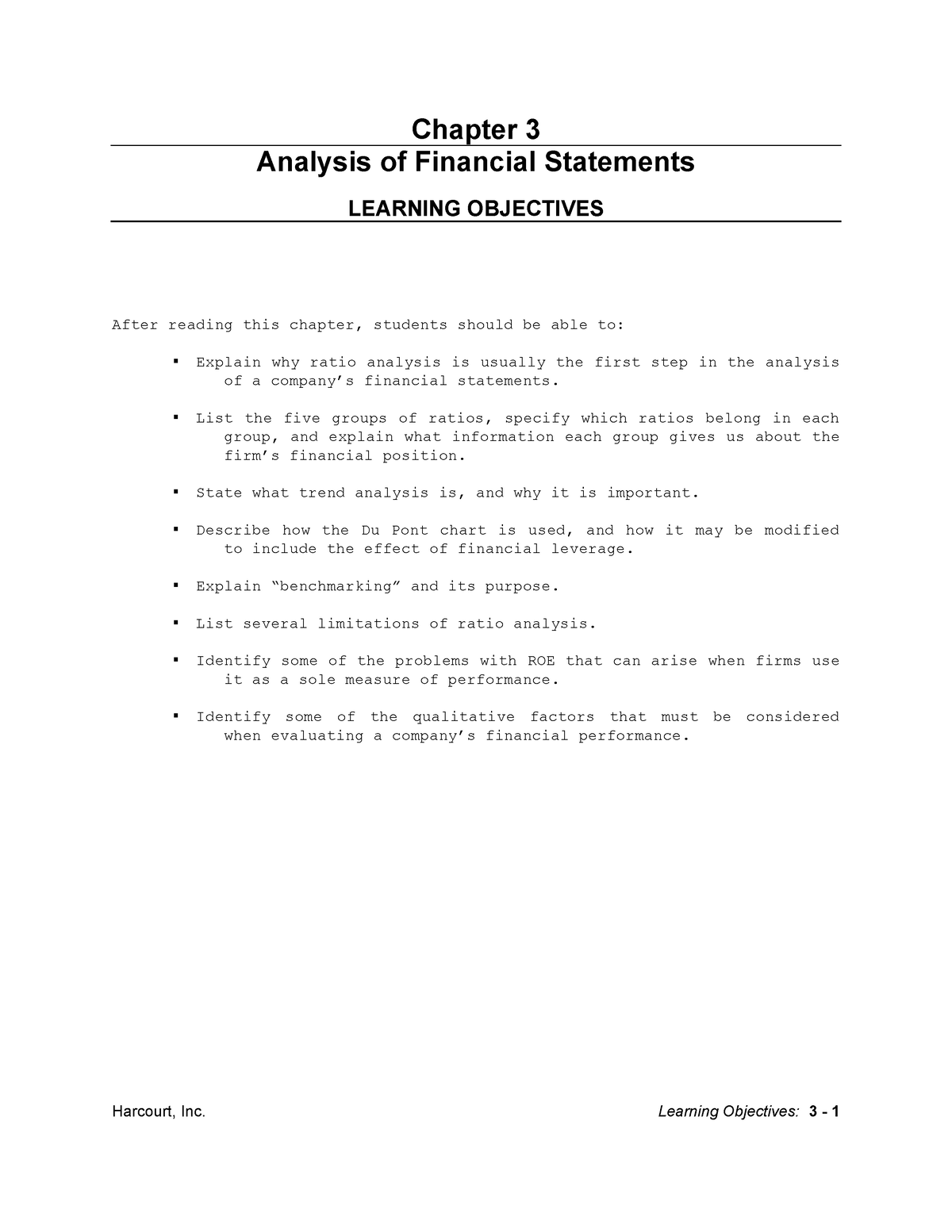 3 Analysis Of Financial Statements - After Reading This Chapter ...