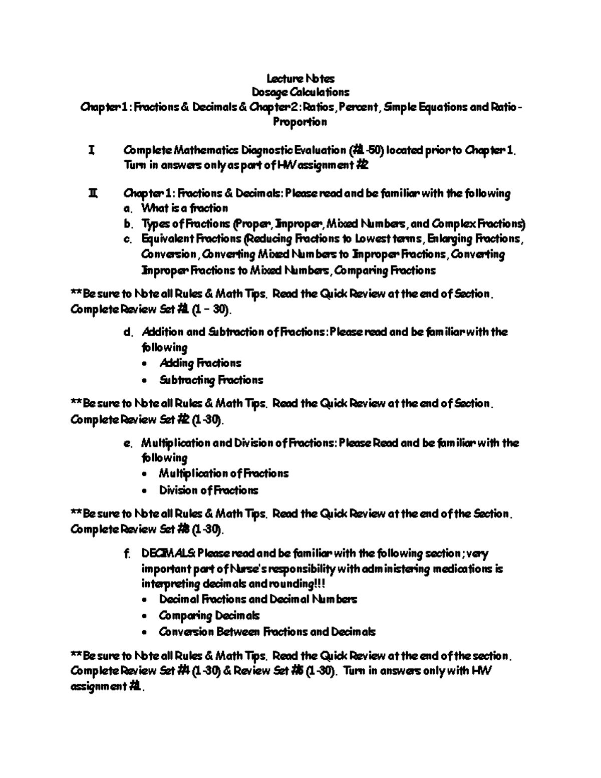 Lecture+Notes+Dosage+Calculations+Chapters+1+-2+Basic+Pharm - Lecture ...