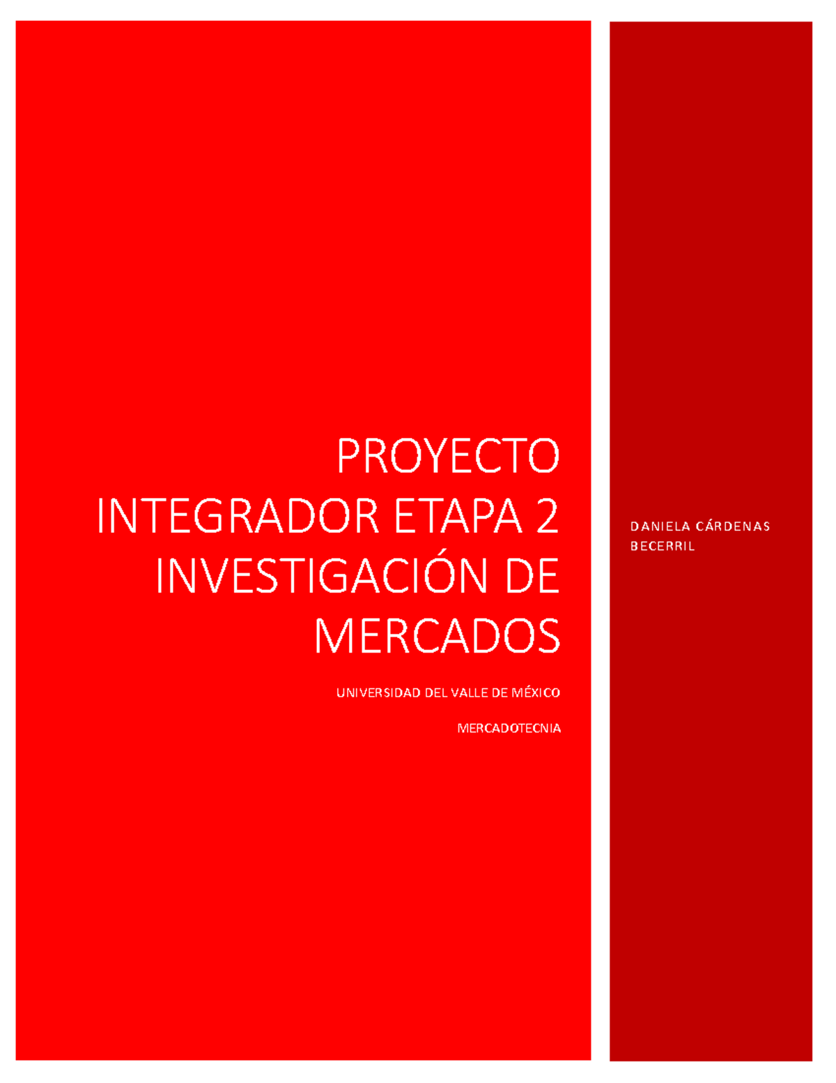 Proyecto Integrador De Mercadotecnia Etapa 3 Caso ZARA - PROYECTO ...