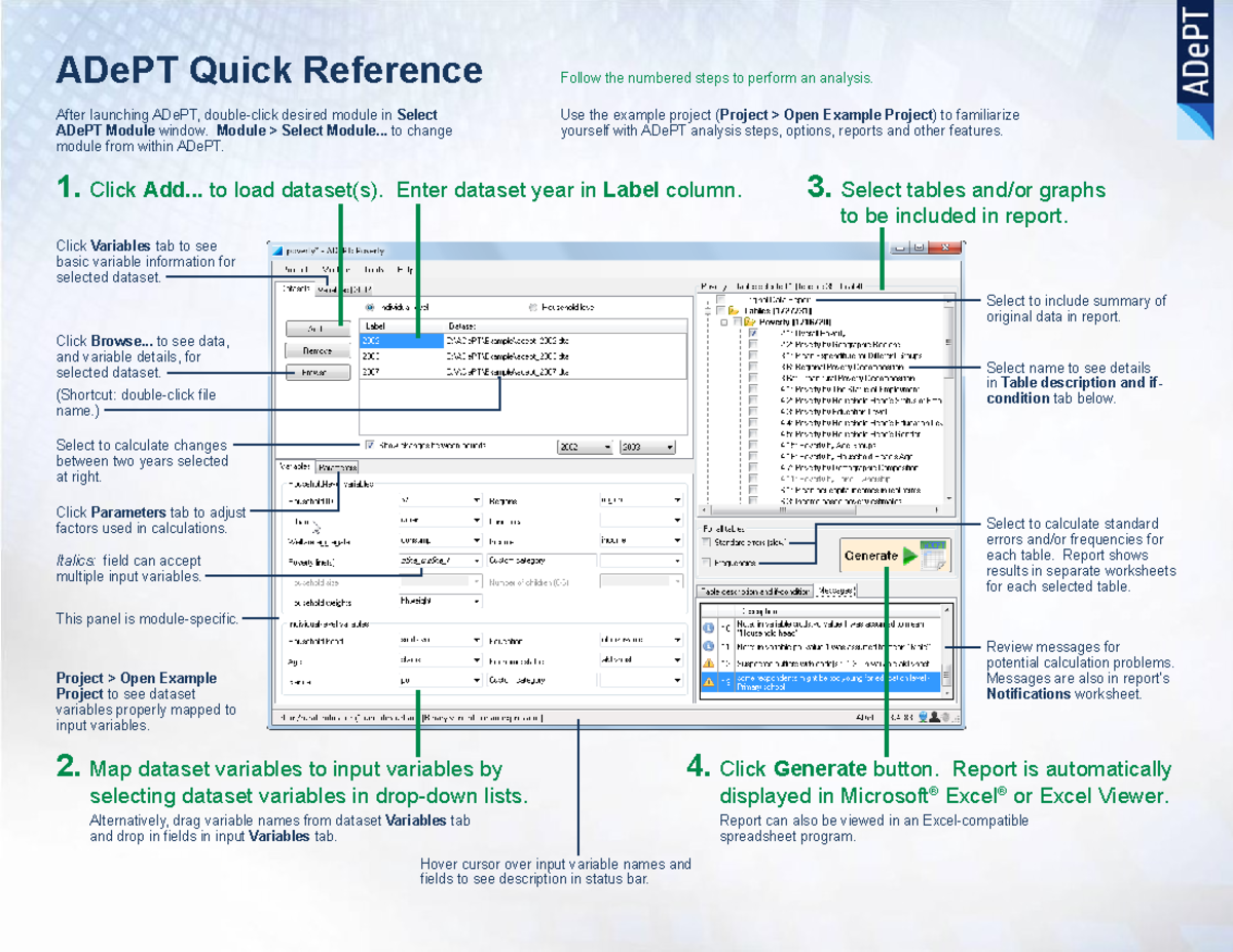 Adept gs 4 - ADePT Quick Reference Follow the numbered steps to perform ...