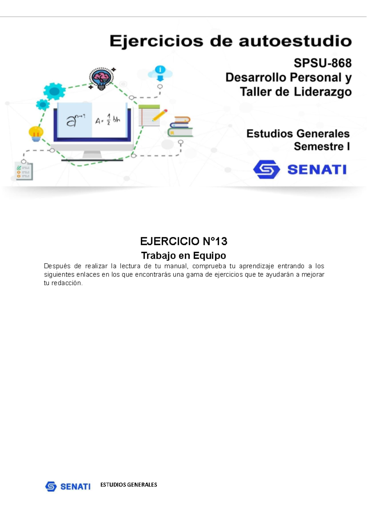 SPSU868 Ejercicio U013 Hernandez chacon ana EJERCICIO N° Trabajo en