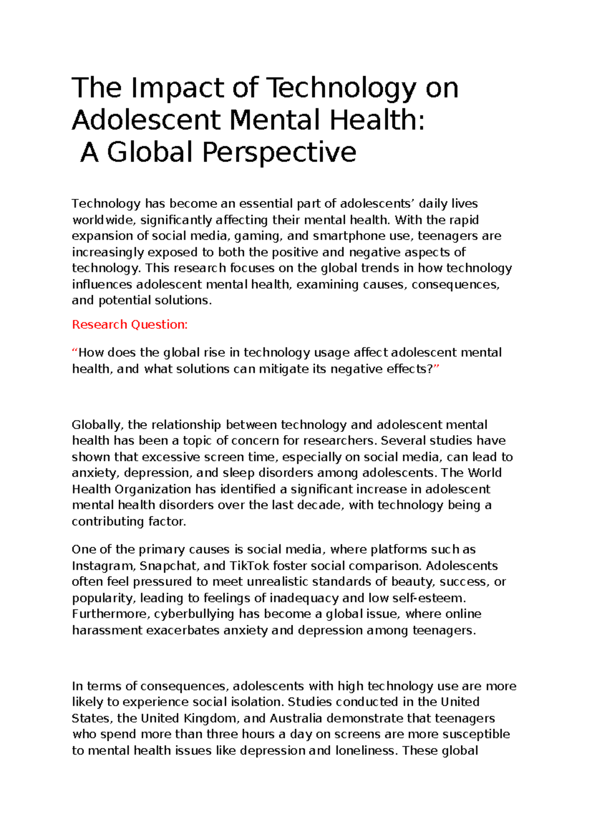 Document 6 - dad - The Impact of Technology on Adolescent Mental Health ...