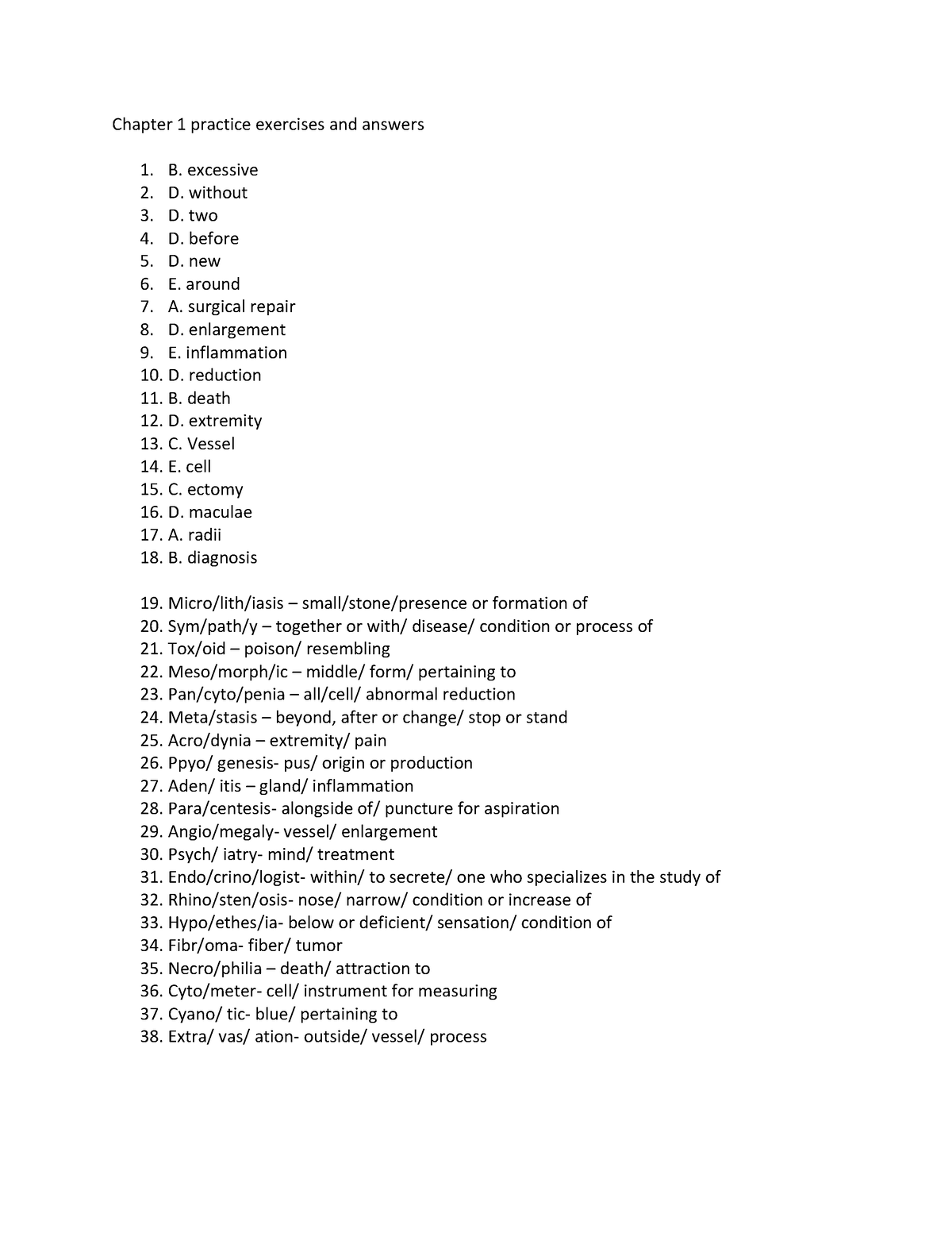 Chapter 1 Practice Exercises And Answers - Chapter 1 Practice Exercises ...