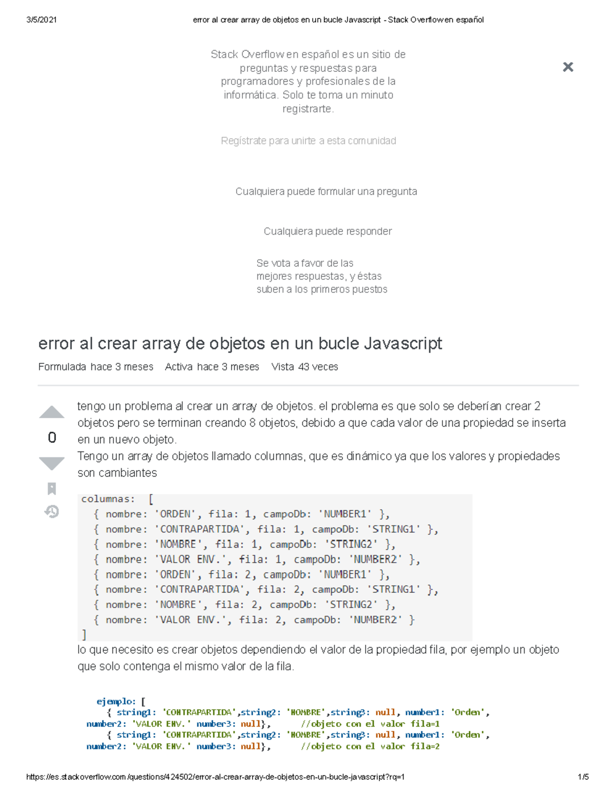 Programacion 5 - Grade: 7 - Stack Overflow en español es un sitio de ...