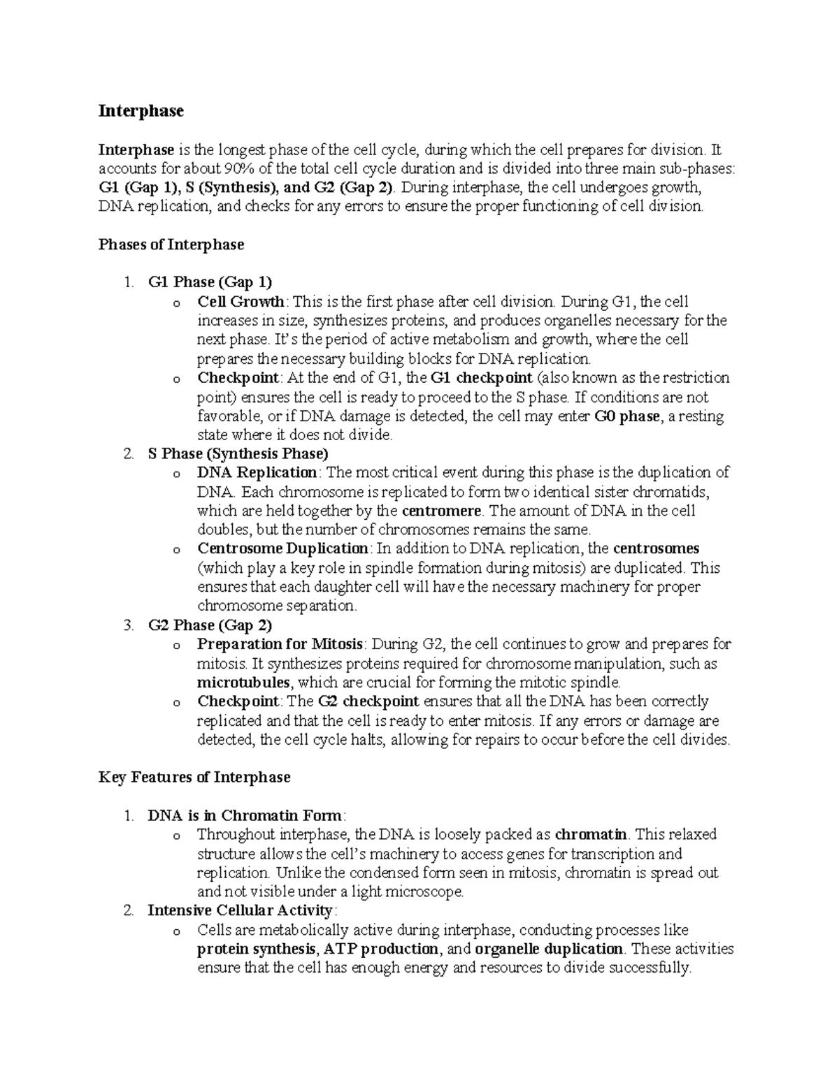 CELL Cycle Reviewer - Interphase Interphase is the longest phase of the ...