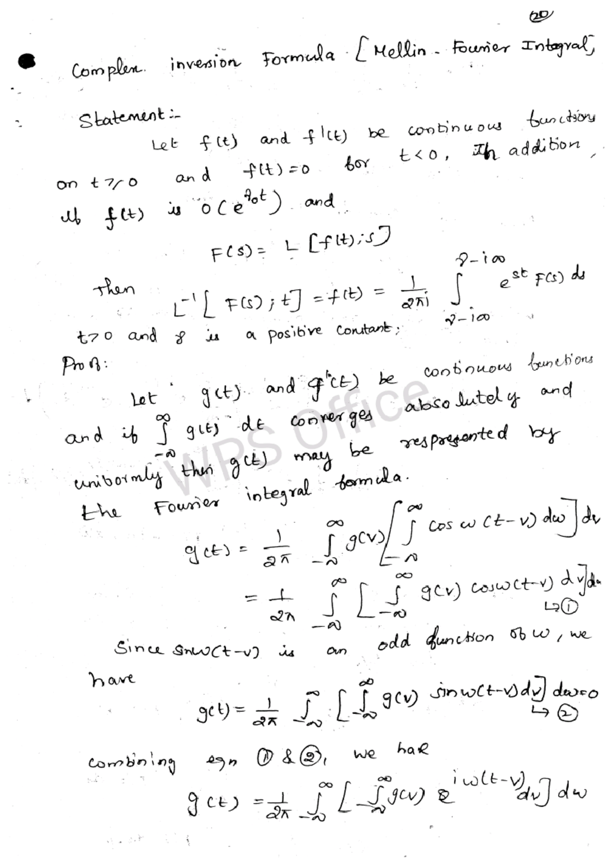 Complex inversion formula for Laplace transform and their problems with ...