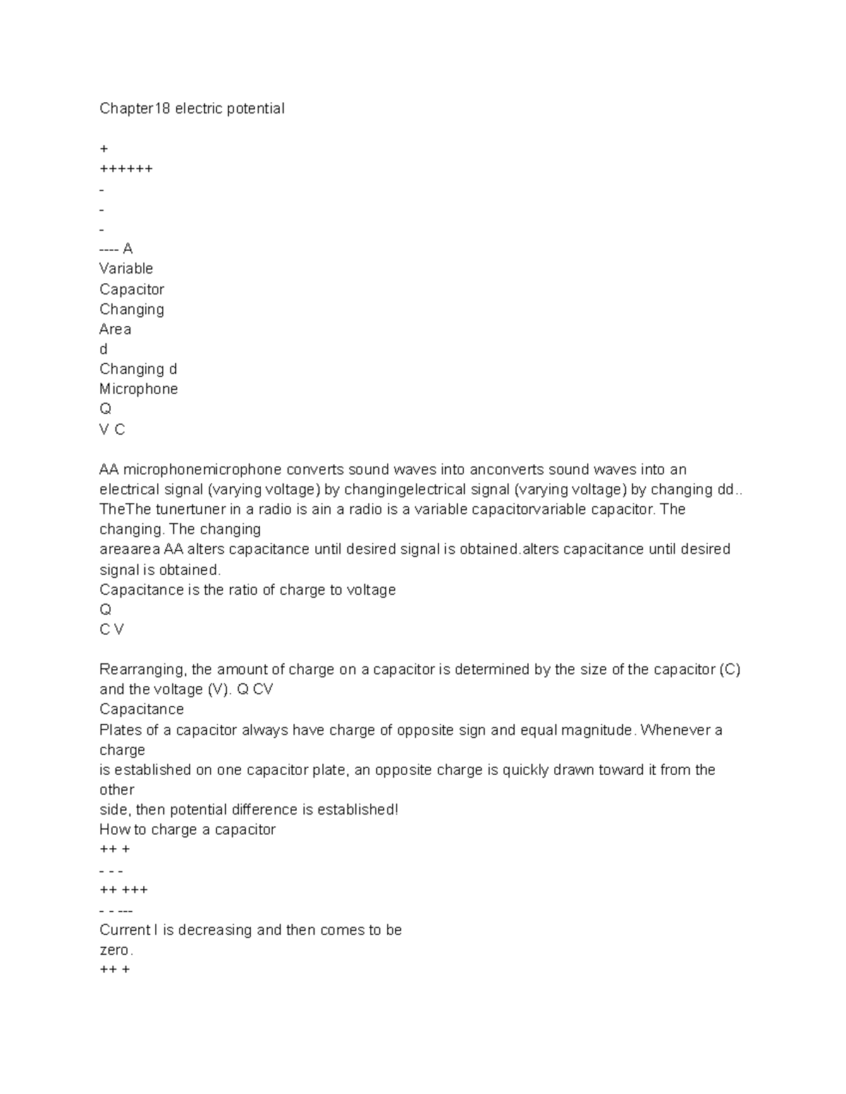 Chapter 18 electric potential - Chapter18 electric potential ++++++ - A ...