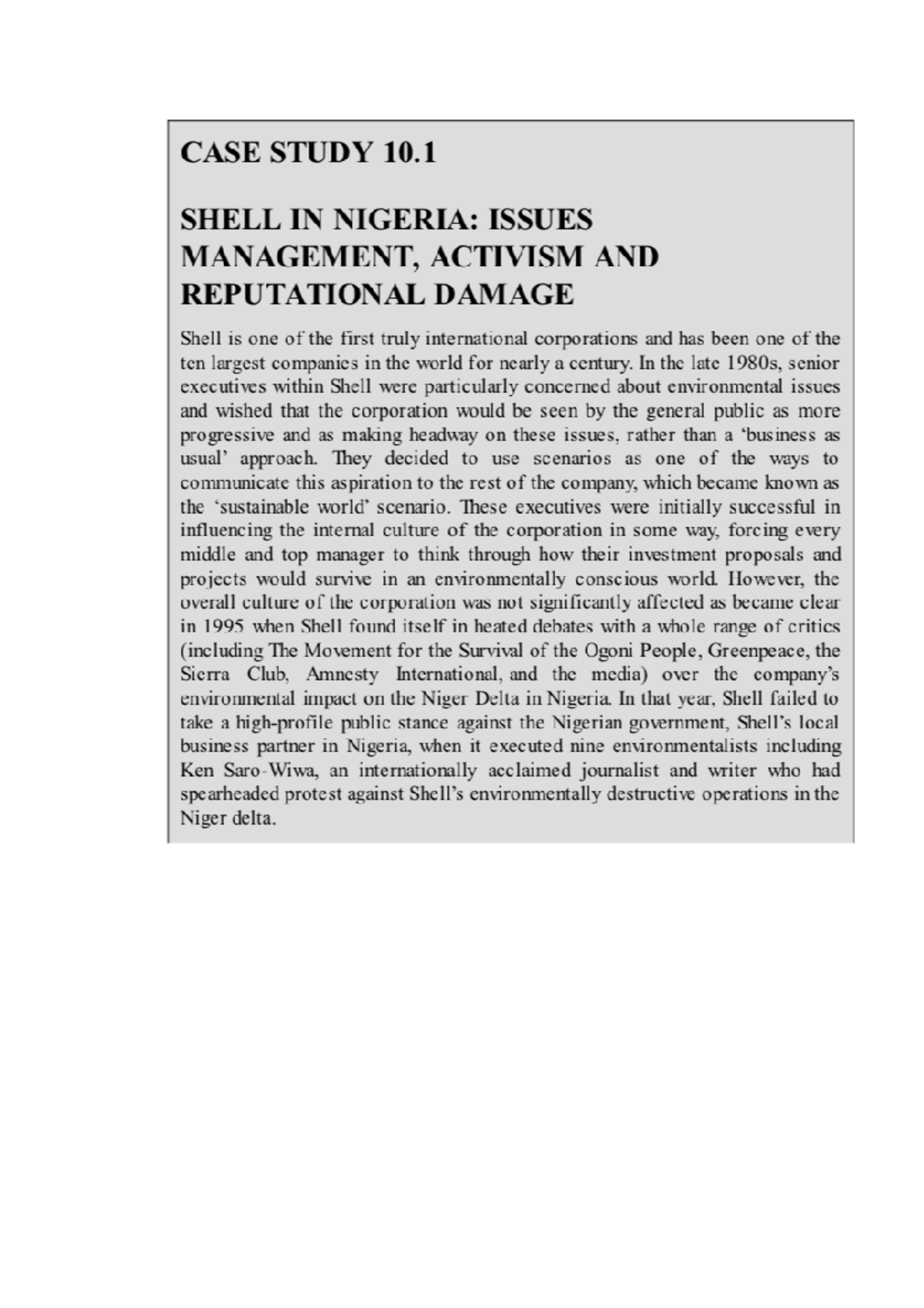 shell in nigeria geography case study