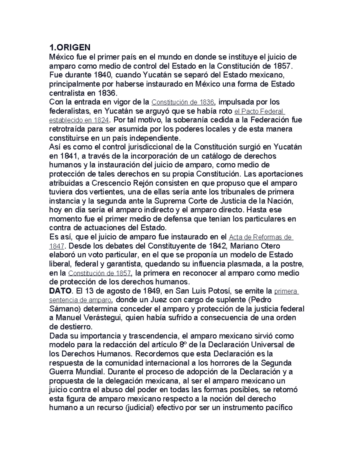 Amparo en México - 1 México fue el primer país en el mundo en donde se ...