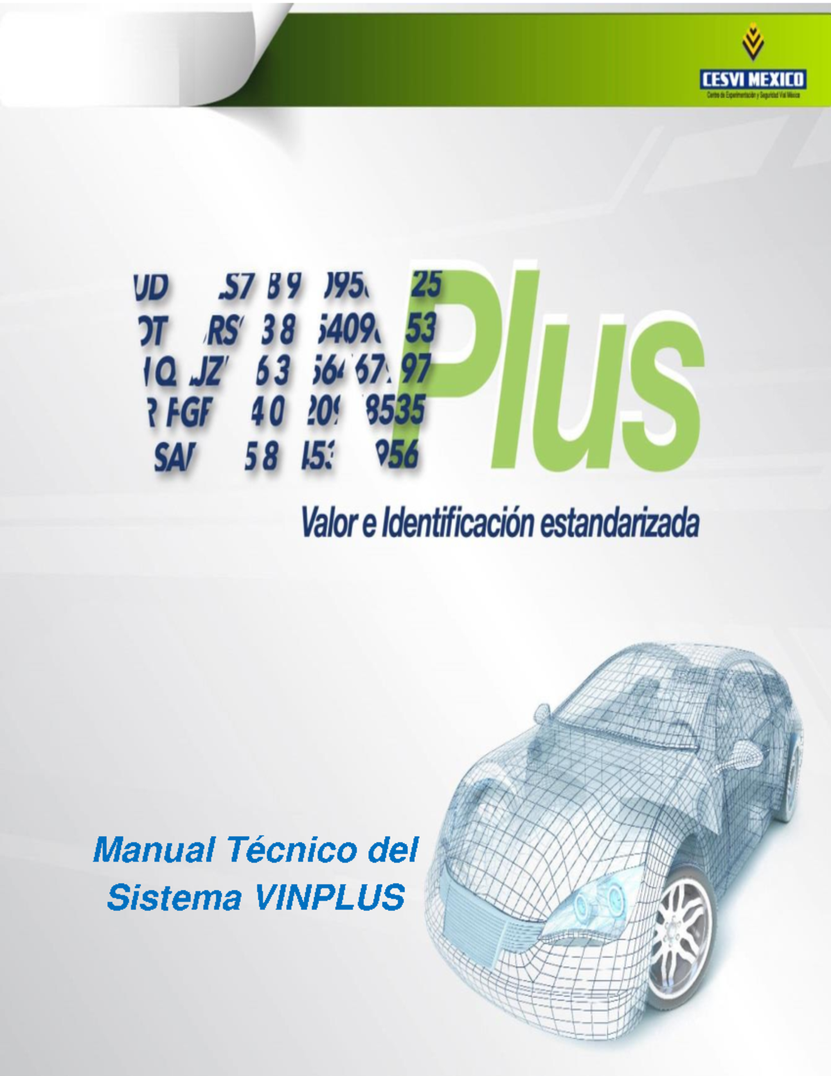 Manual - Apuntes 1,2,3,4 - Manual Técnico del Sistema VINPLUS Contenido ...