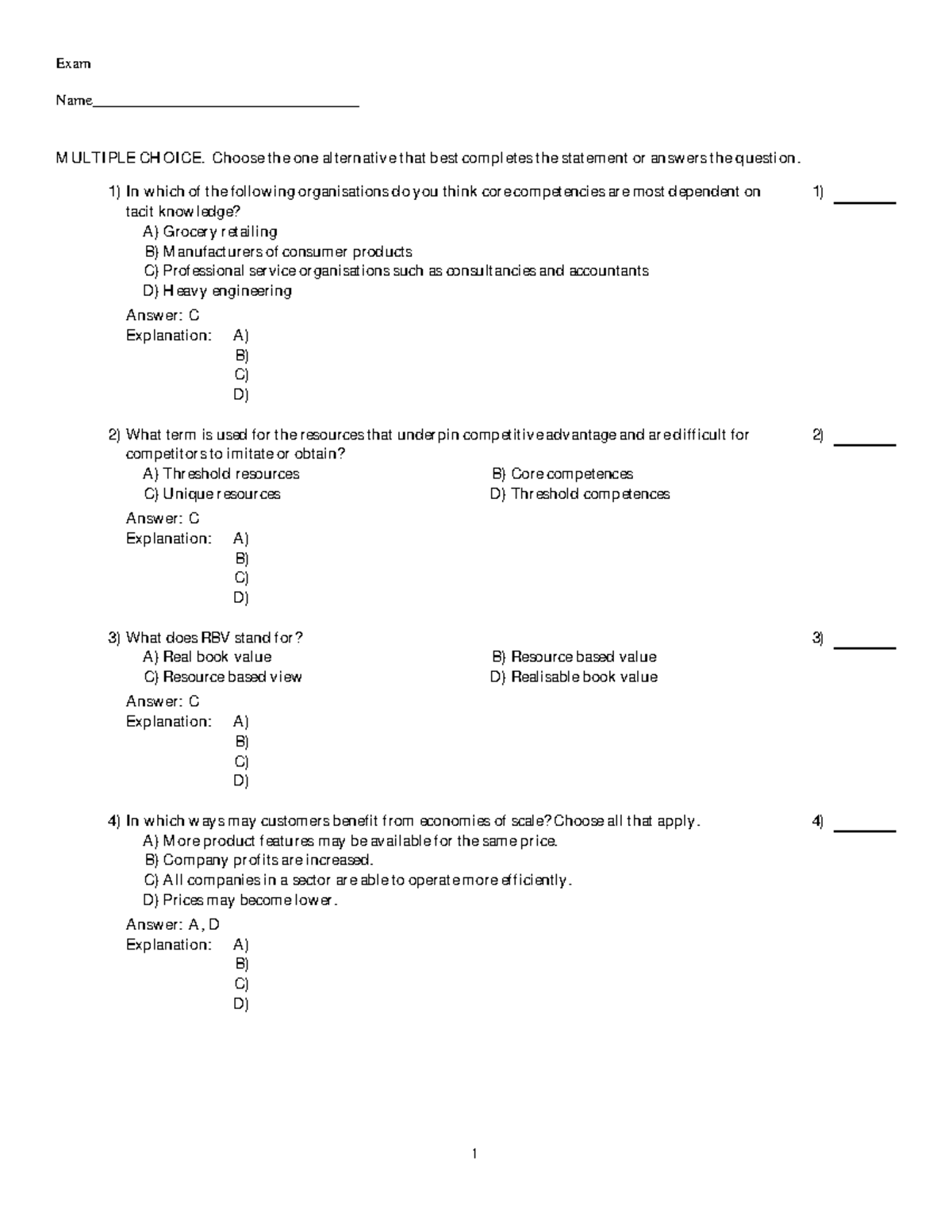 C3 - TEST BANK - Exam Name___________________________________ M ULTI ...