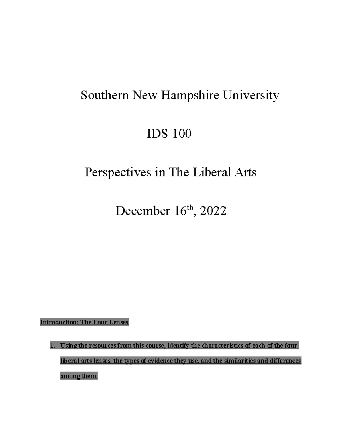 IDS 100 Module 7-1 Project. Voting Rights GRADE A - Southern New ...