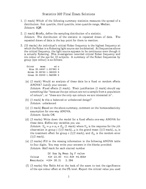 302Lecture 1 - Introduction - of Statistics and Actuarial Science Main ...