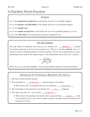 Section 4 - notes - Section 4 - Conditional Probability & The ...