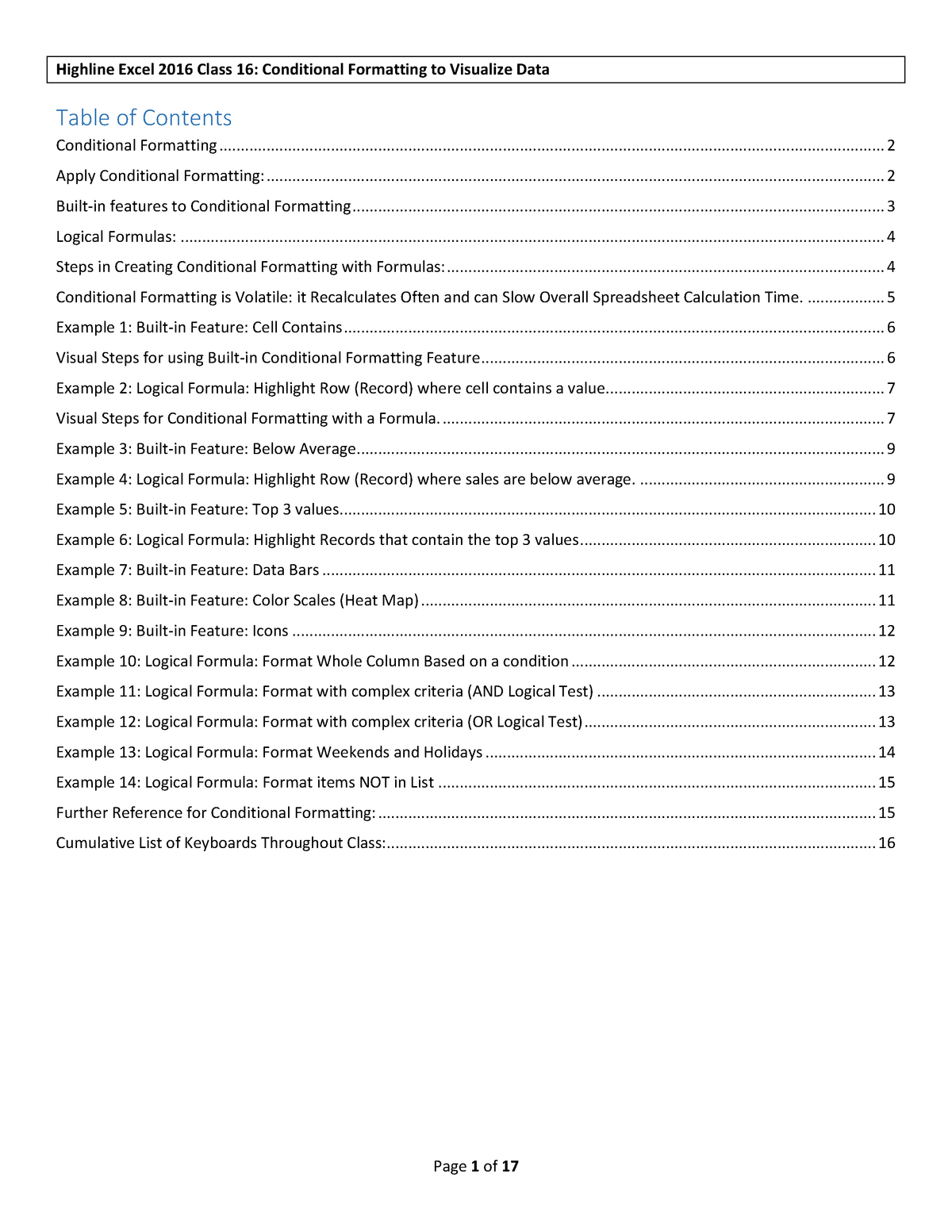 topic-2-16-conditional-formatting-to-visualize-data-highline-excel-2016-class-16