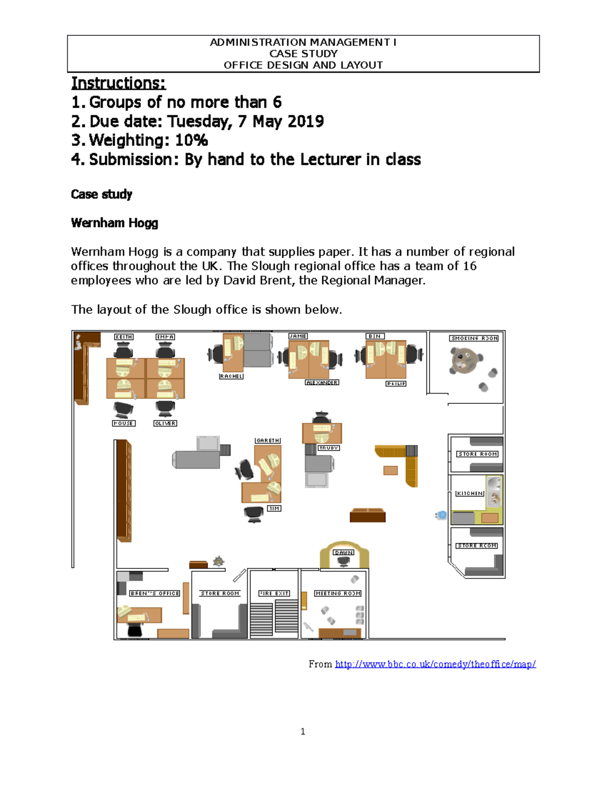 case study of office design