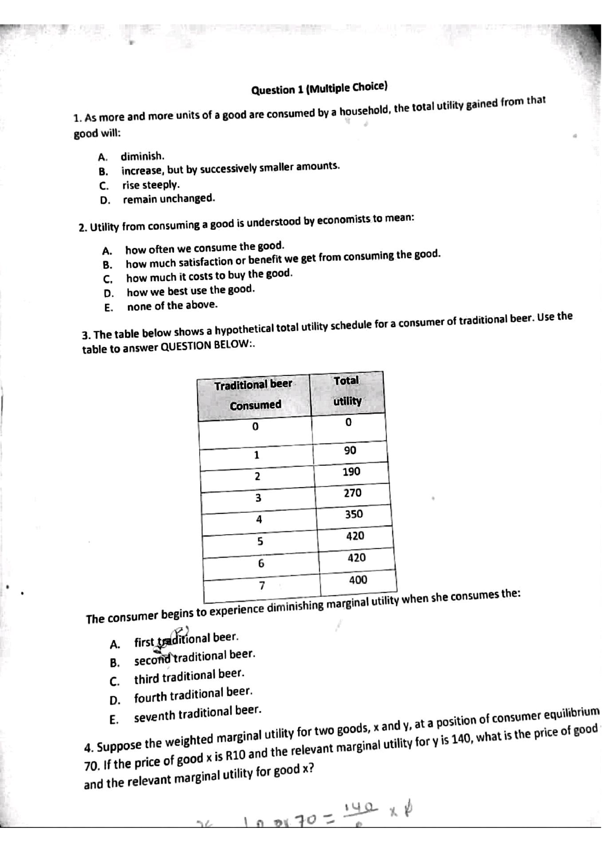 term papers in microeconomics