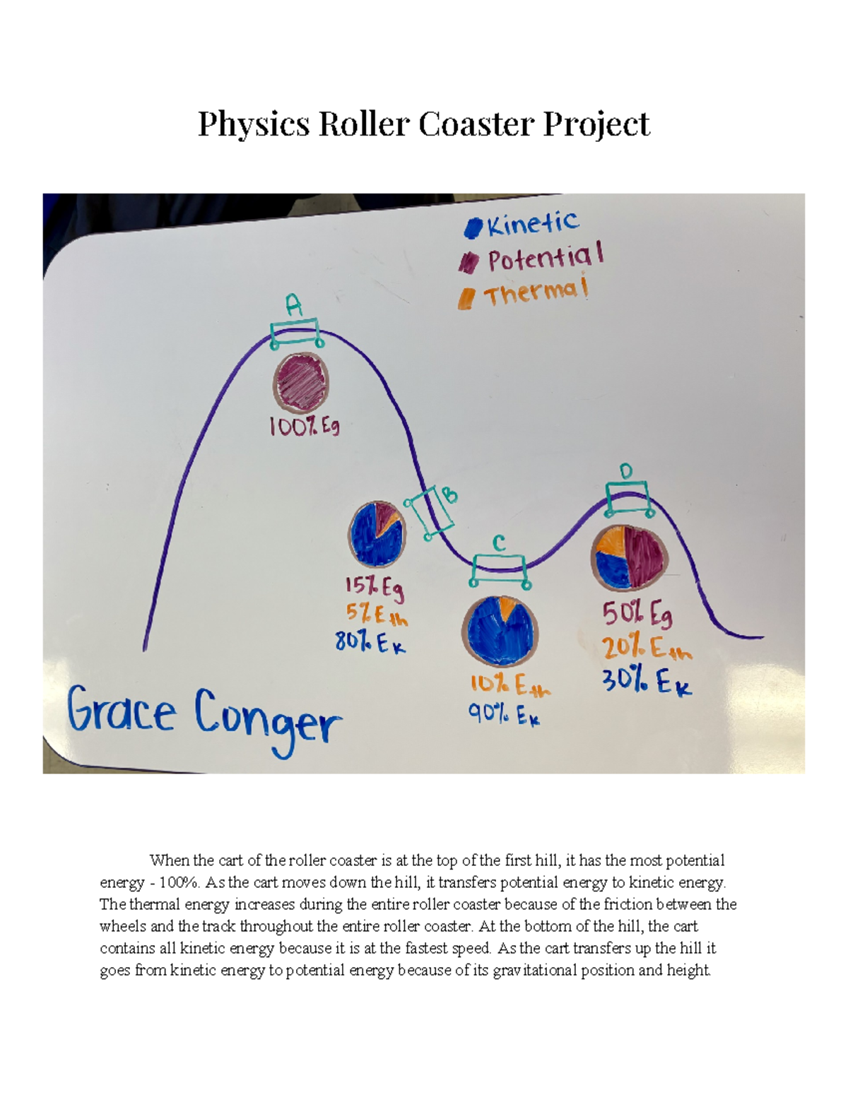Physics Rollercoaster Project - Physics Roller Coaster Project When the ...