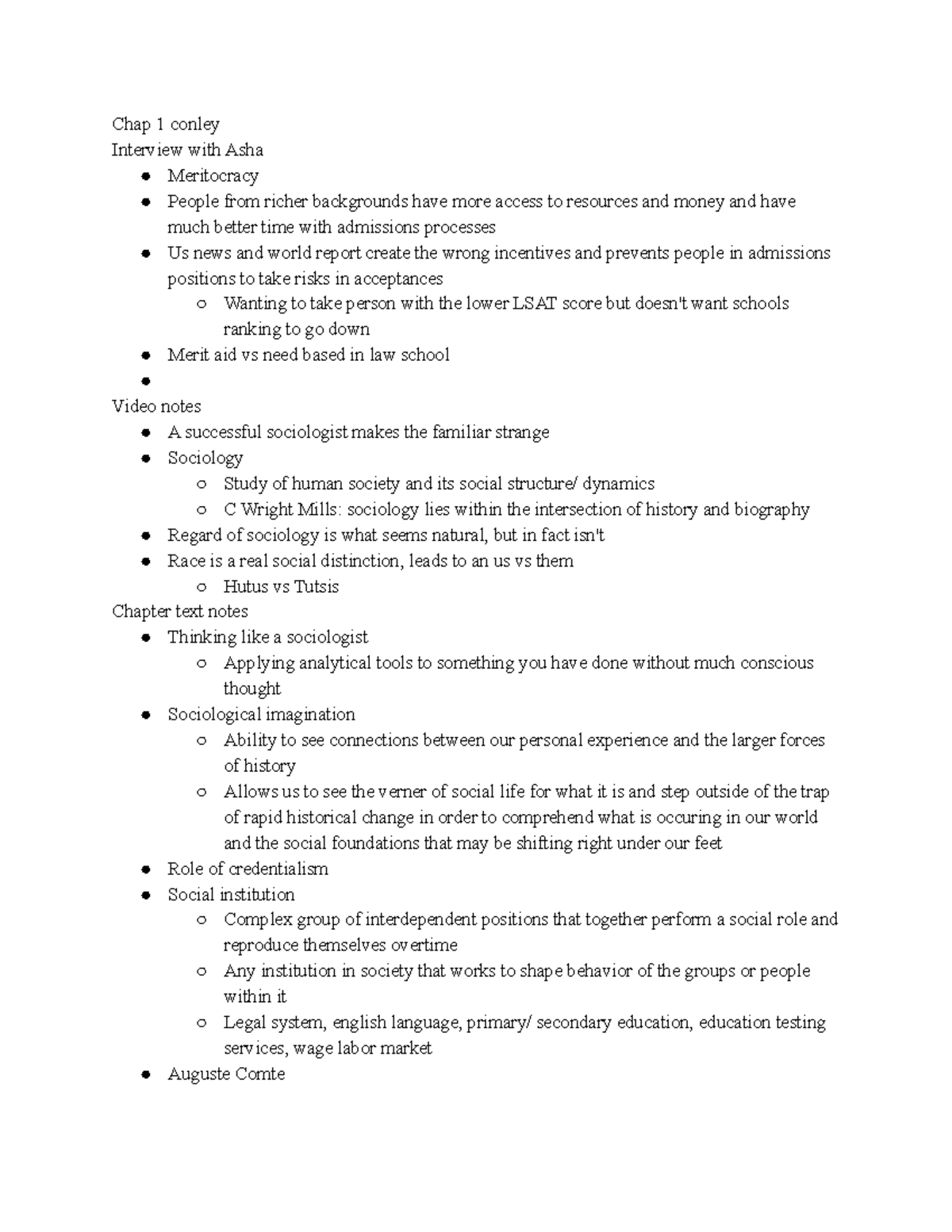 Chapter 1 conley - You May Ask Yourself 5th Edition - Chap 1 conley ...