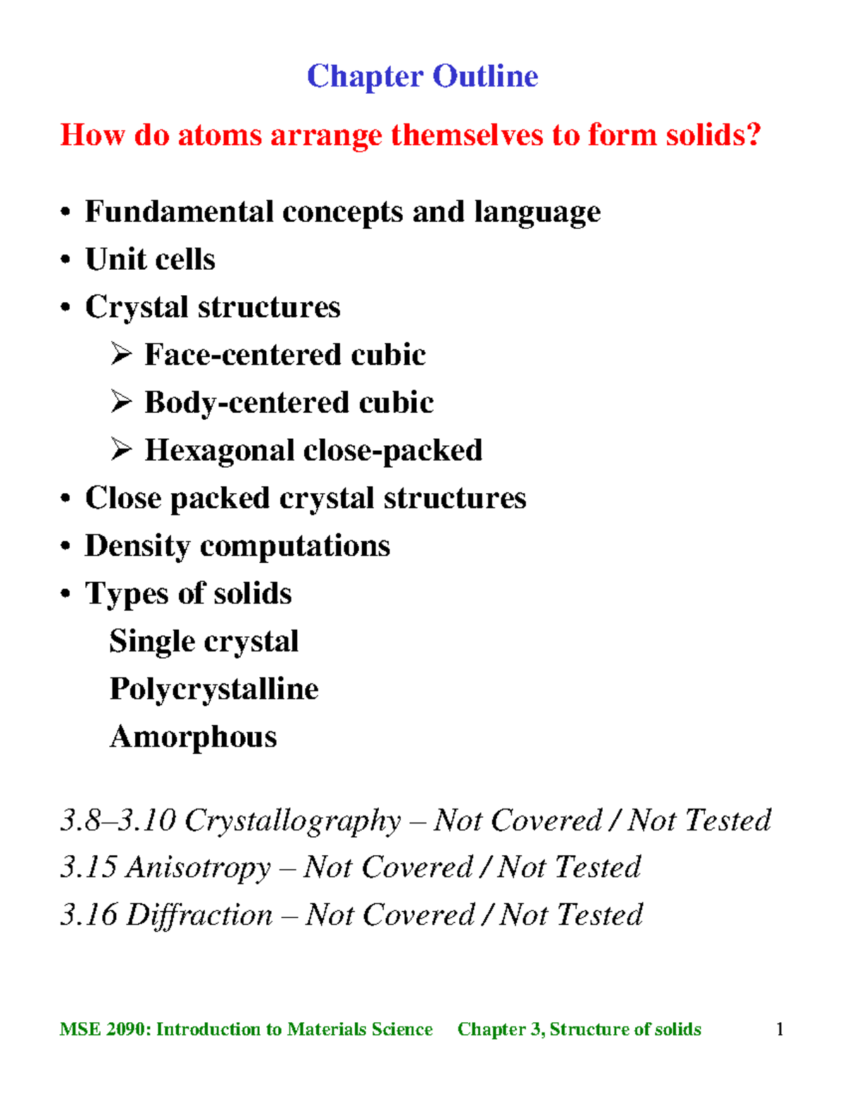 Chapter 3 - This course will provide an overview of the process and ...
