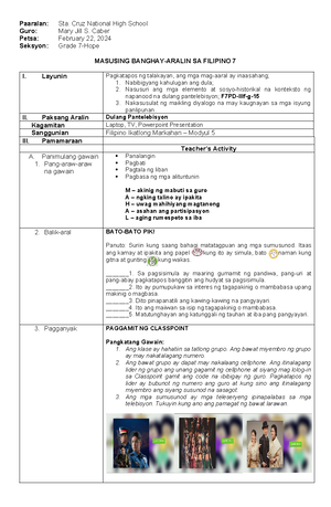 A detailed lesson plan in biology for grade 9 PDF - Search A detailed ...