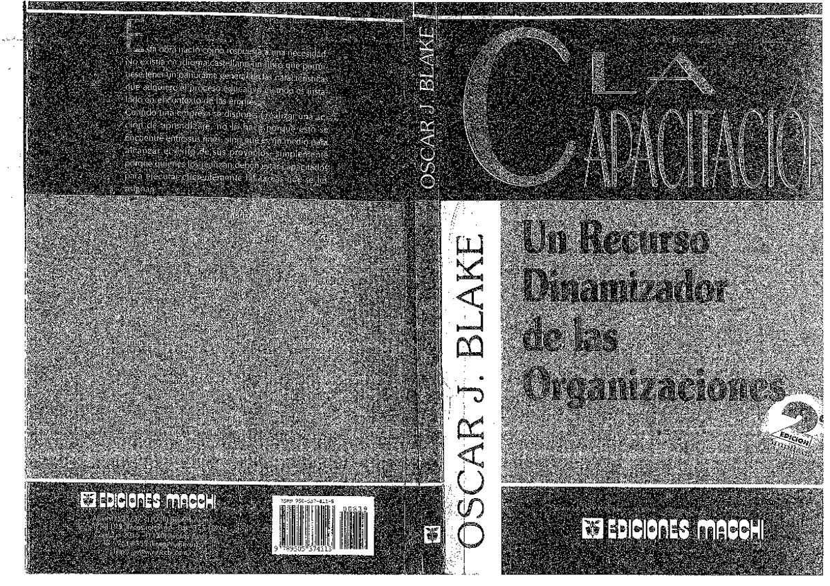 Libro La Capacitacion Oscar Blake Pdf
