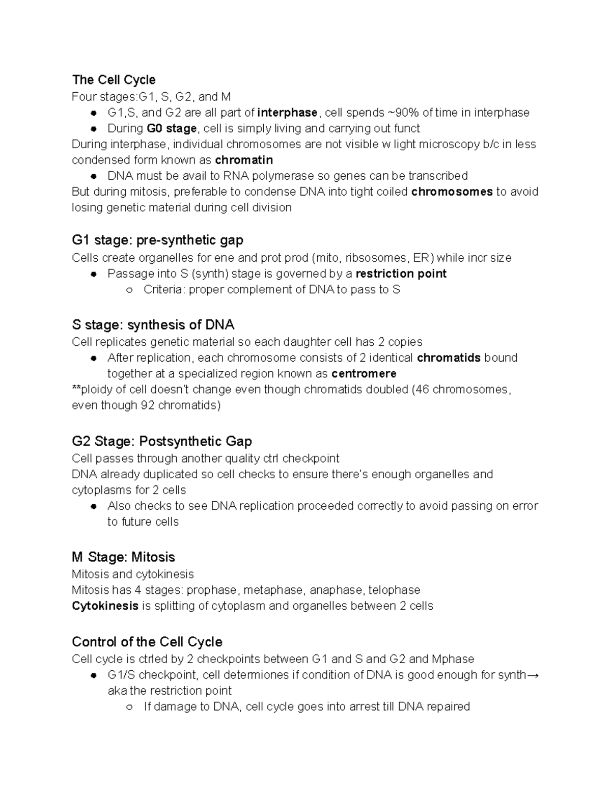 MCAT Bio CH2 Google Docs The Cell Cycle Four Stages G1 S G2 And mcat-bio-ch2-google-docs-the-cell-cycle-four-stages-g1-s-g2-and