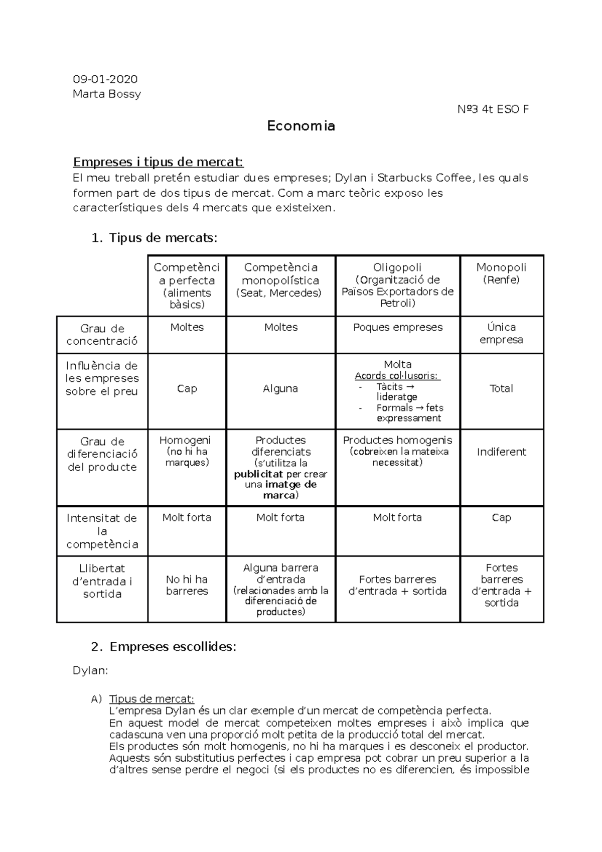 Economia - Tipos De Mercados - 09-01- Marta Bossy Nº3 4t ESO F Economia ...