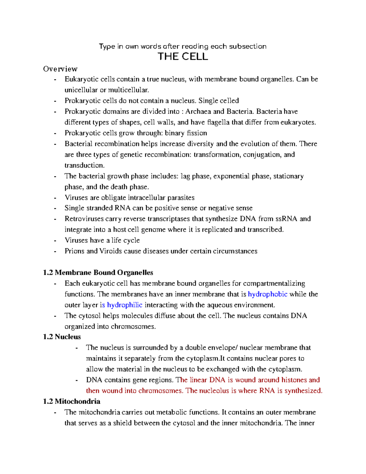 biology-the-cell-type-in-own-words-after-reading-each-subsection-the-cell-overview-eukaryotic