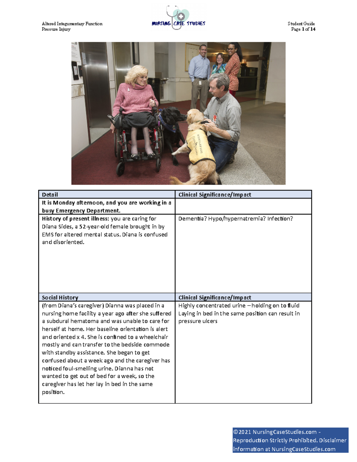 Pressure injury case study Pressure Injury Page 1 of 14 Detail