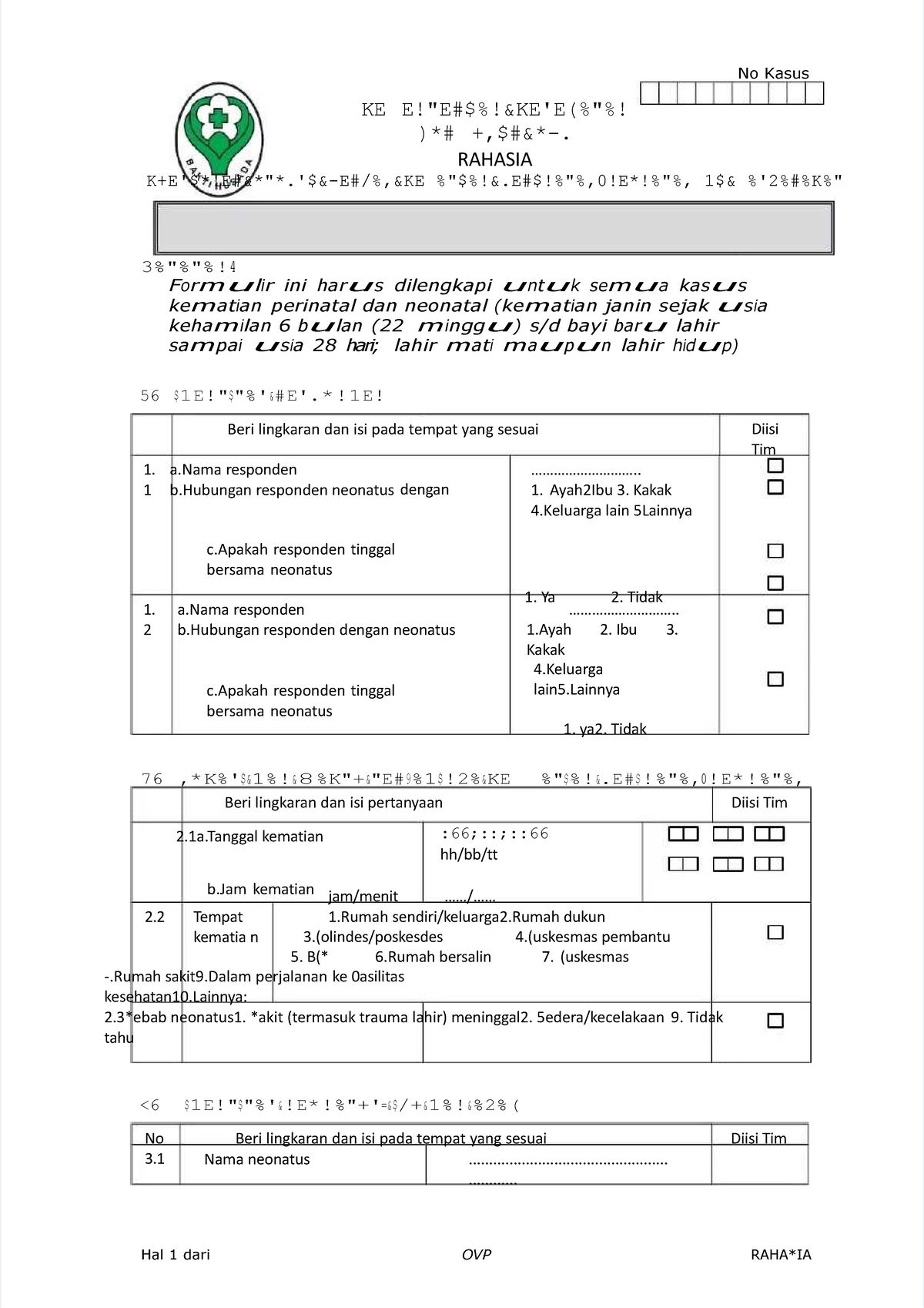 Pdf-format-ovp - contoh dokumen - Hal 1 dari 15 OVP RAHA*IA KE E!"E#