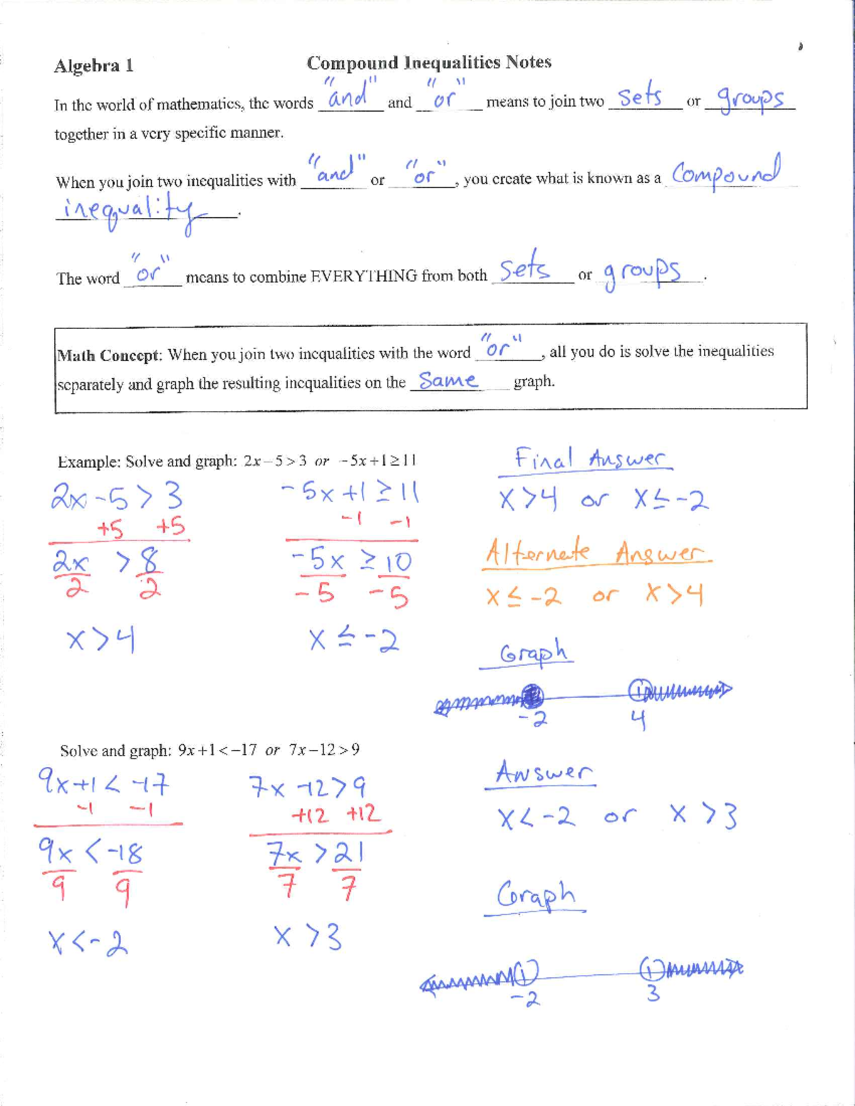 Compound Inequalities - MAT 121 - Studocu